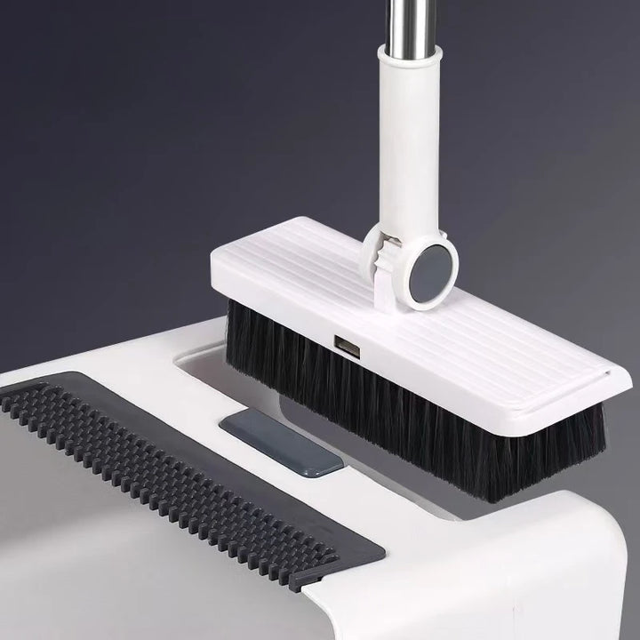 2025 Durable soft bristle non-stick foldable broom shovel broom brush 3-in-1 combination cleaning broom set