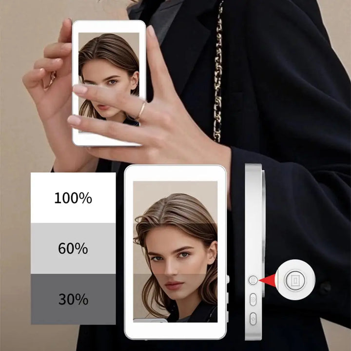 Magnetic Wireless Selfie Monitor Screen For IPhone Android, 3.94 HD Expansion Display Rear Camera Vlog Live Video Recording