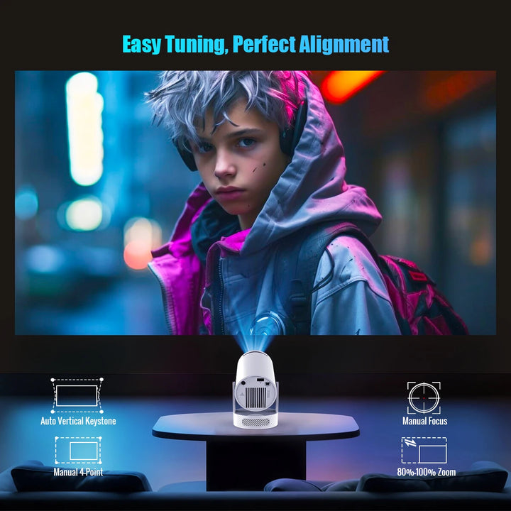 Magcubic 4K Wifi6 Projector 290ANSI Android 11 Dual WIFI Allwinner H713 BT5.0 1280*720P Home Cinema Outdoor portable HY300 Pro +