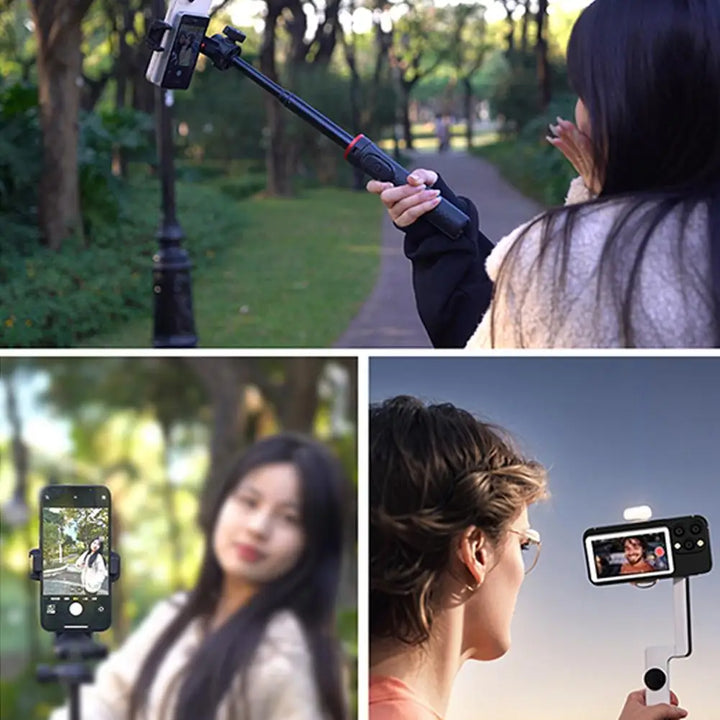 Magnetic Wireless Selfie Monitor Screen For IPhone Android, 3.94 HD Expansion Display Rear Camera Vlog Live Video Recording