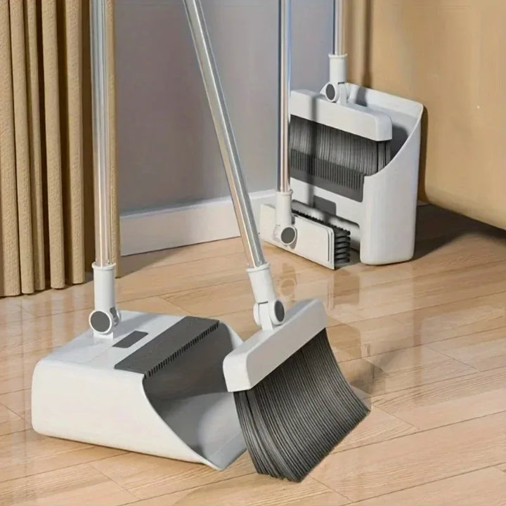 2025 Durable soft bristle non-stick foldable broom shovel broom brush 3-in-1 combination cleaning broom set