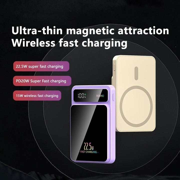 Oneplus 50000mAh Power Bank Magnetic Wireless 22.5W Ultra Capacity Super Fast Charging Power Bank Portable For iPhone Huawei NEW